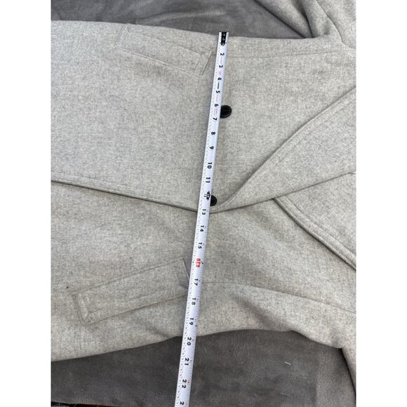Club Monaco Daylina Wool Cashmere Wrap Coat Gray Size Large Long - Picture 12 of 16